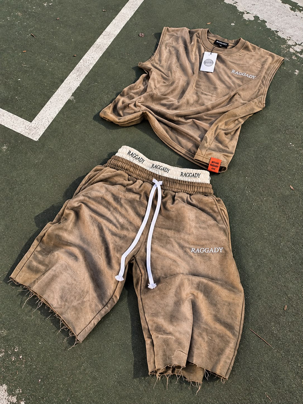 Raggady 3/4 jorts set