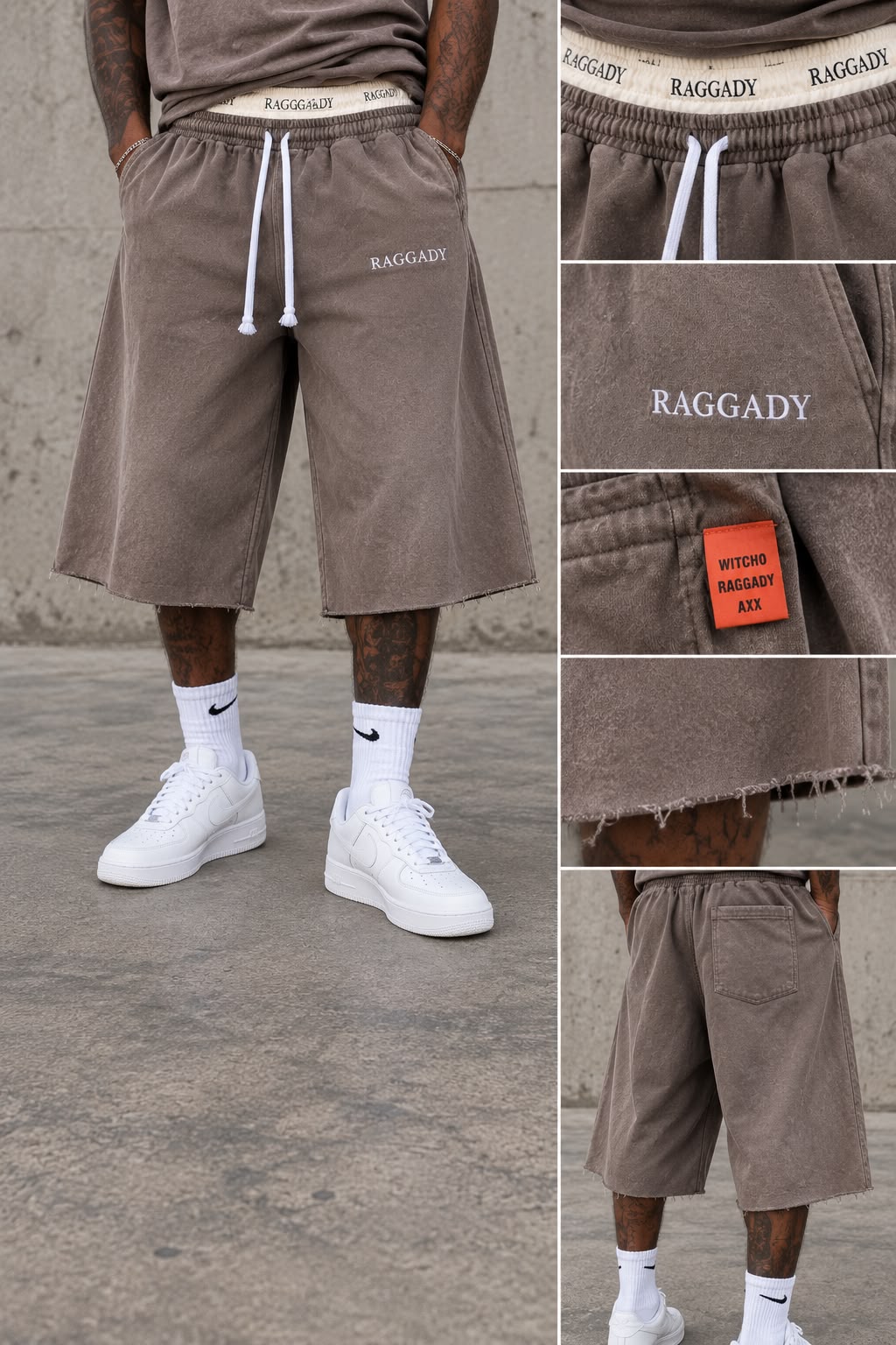 Raggady 3/4 jorts set