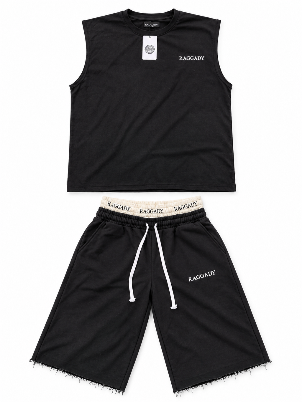 Raggady 3/4 jorts set