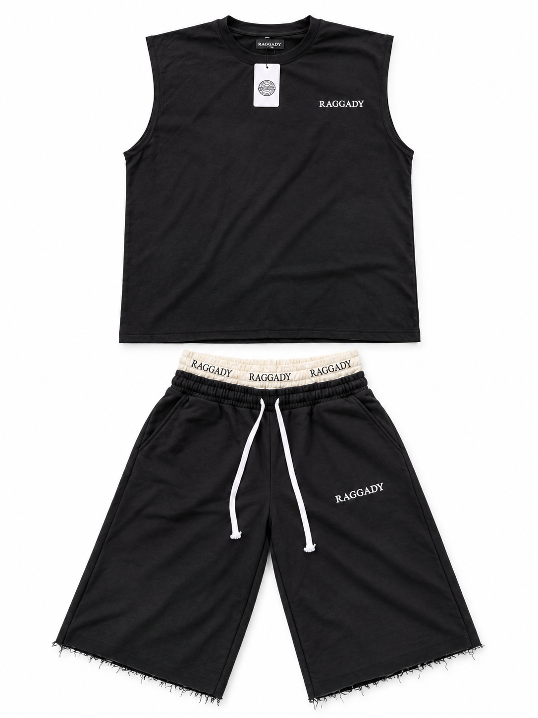 Raggady 3/4 jorts set